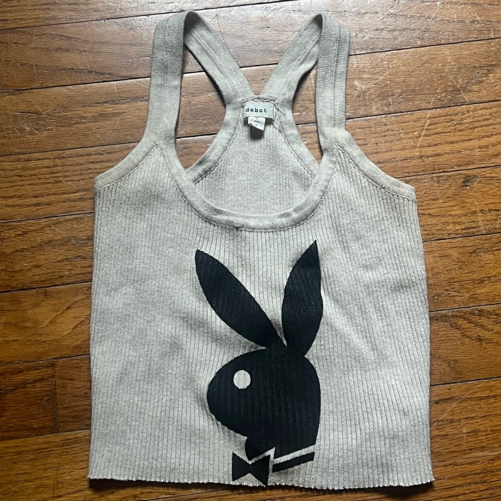 Vintage cropped playboy top